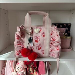 Luv Betsey By Betsey Johnson Cherry Print Pink Crossbody Bag